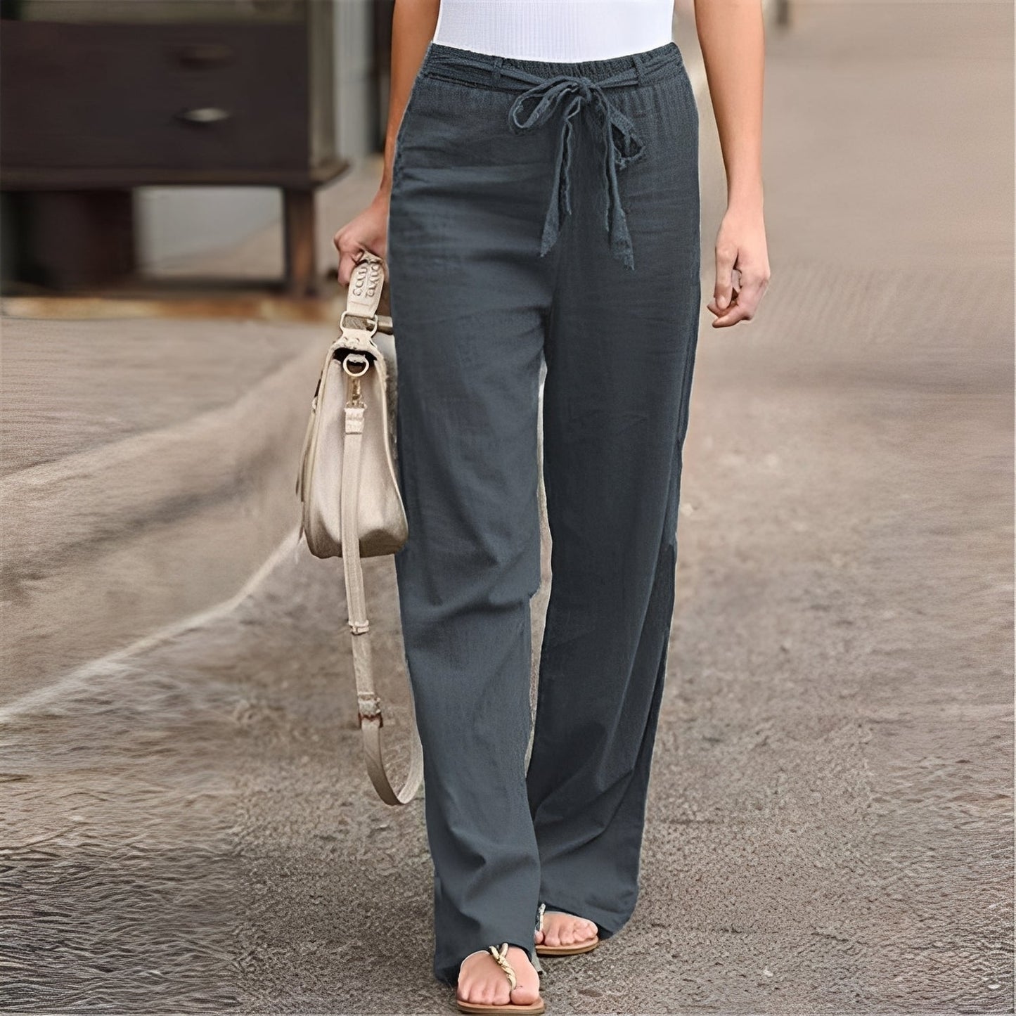 Weite Hose Damen Relaxed Fit Sommer Casual