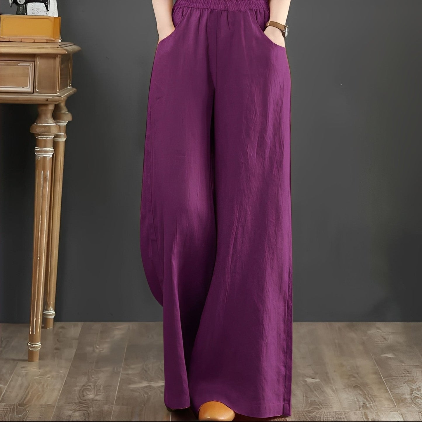 Damenhose Weite Passform Freizeit Sommer Komfortabel