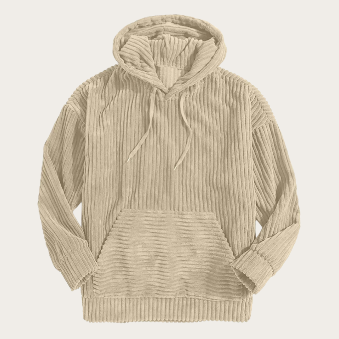 Herren Cord-Hoodie Relaxed Fit Freizeit