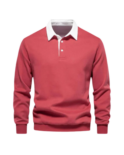 Adrian | Entspannter Polo-Pullover