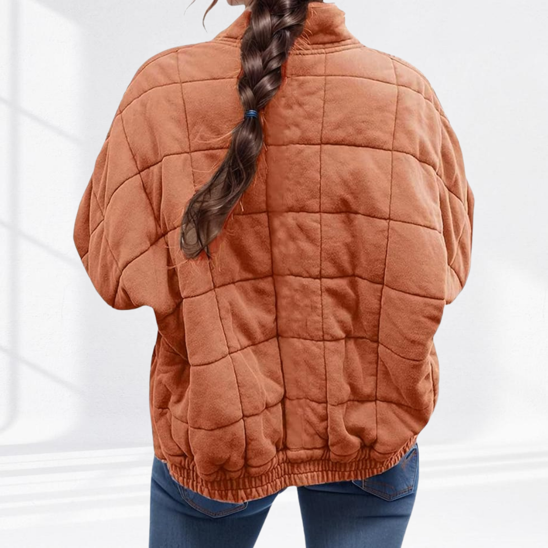 Jackett Damen Gesteppt Regular Fit Freizeit