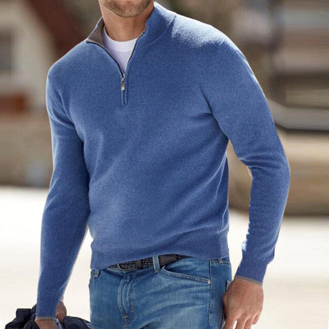 Mason | Luxe Zip-Neck Pullover