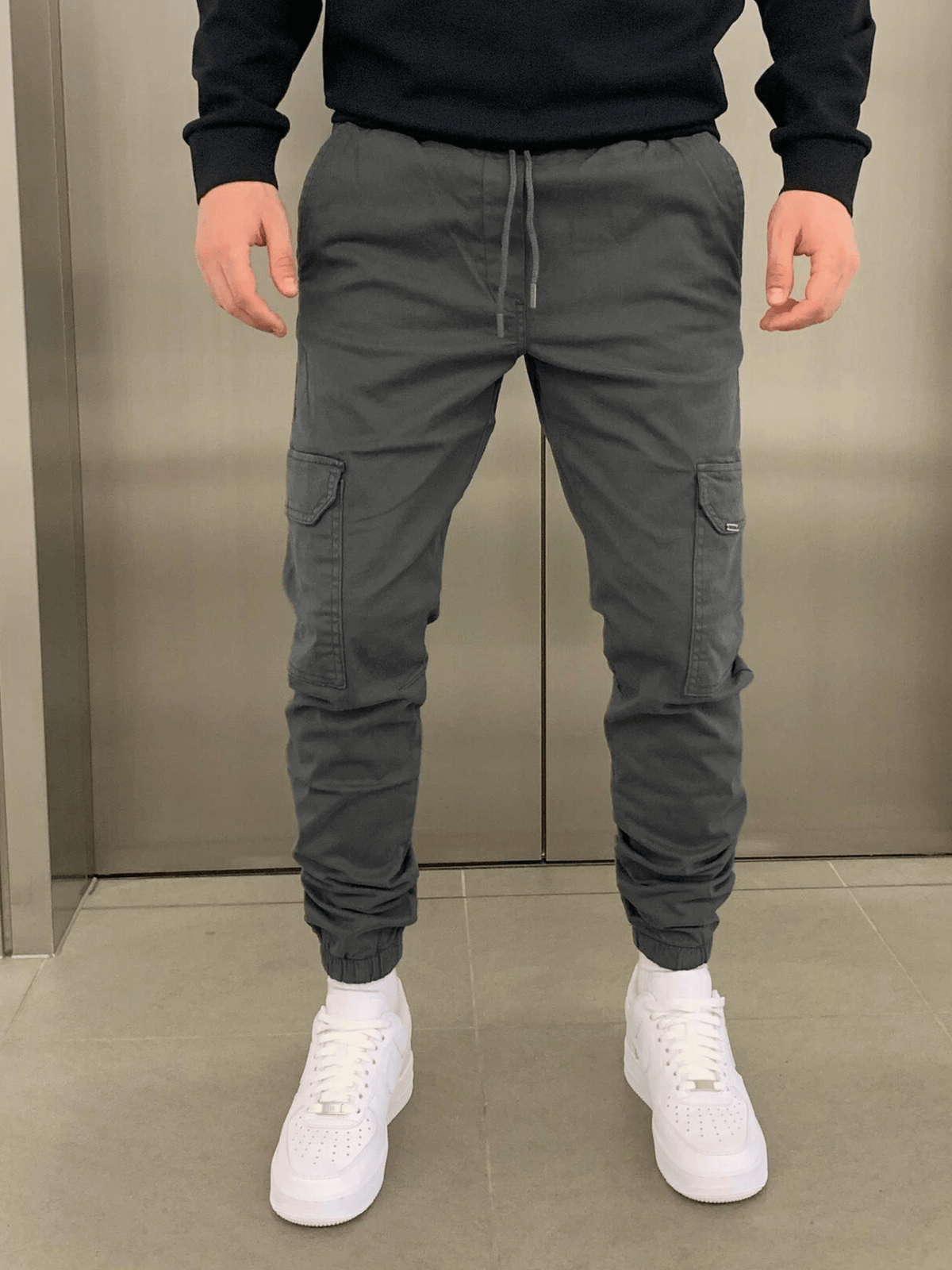 Cargo Jogger Herren Relaxed Fit Freizeit