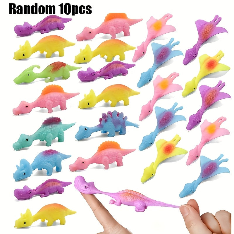Dinosaurier Finger Katapult Fidget Spielzeug - Flying Sticky Dino für Kinder Party Geschenke