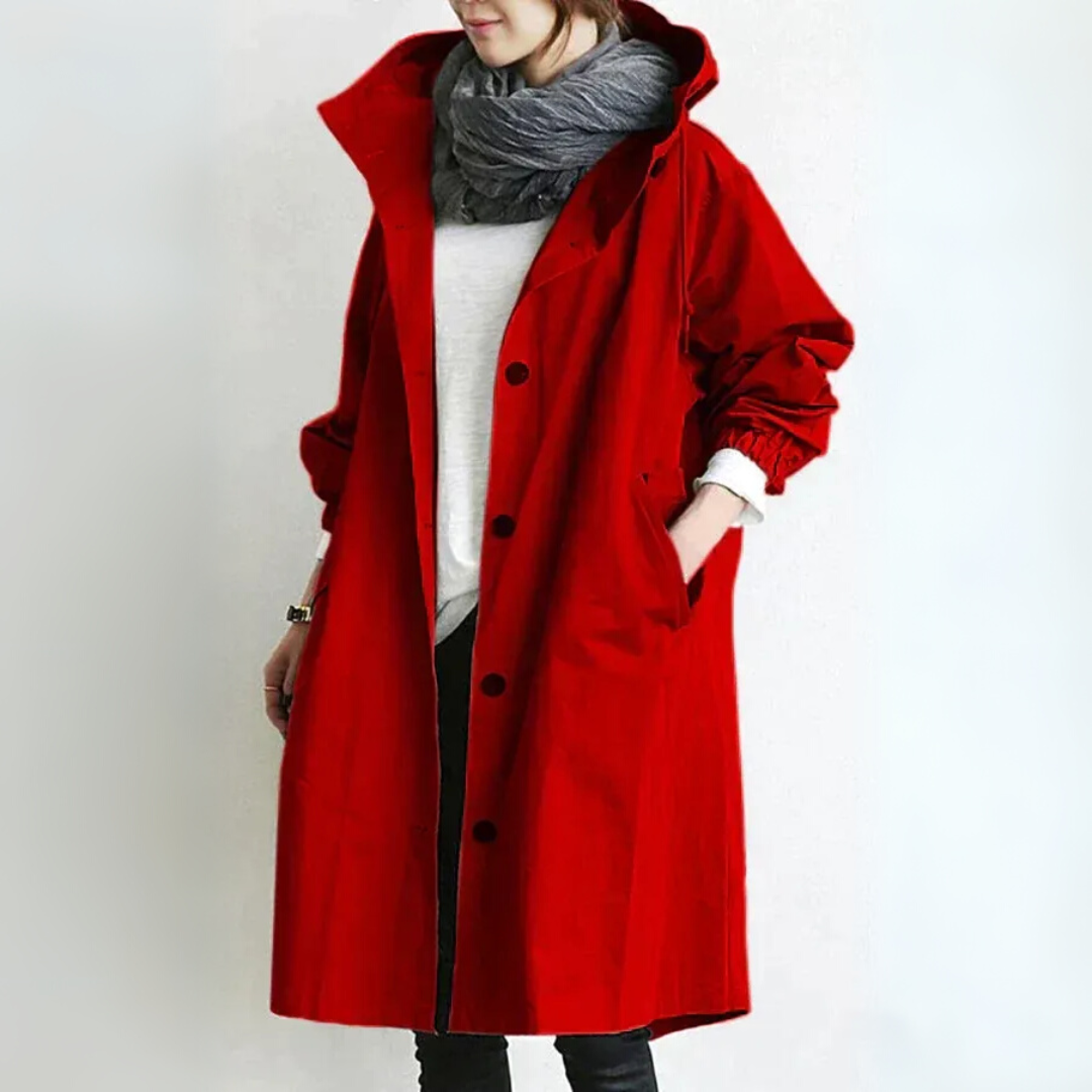 Trenchcoat Damen Locker Elegant Übergangszeit