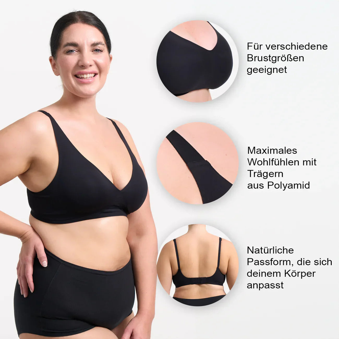 Push-up-BH Damen Bequem Ohne Bügel Alltag