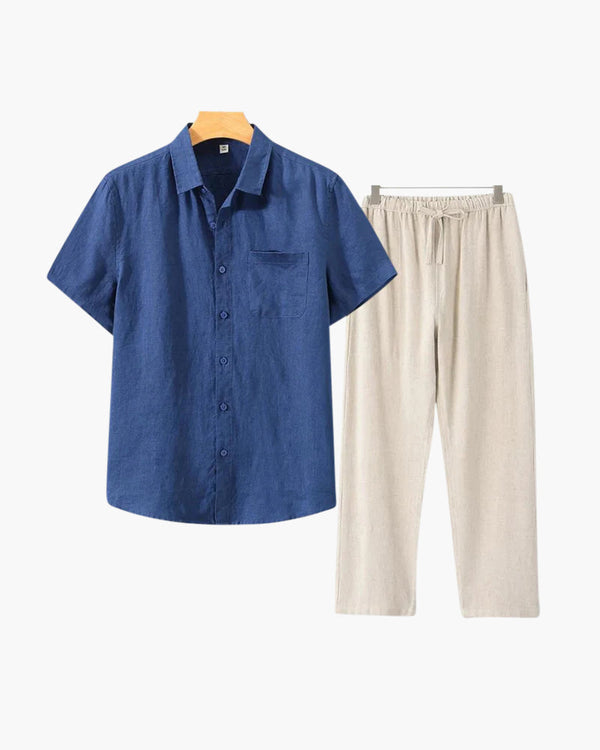 T-Shirt Herren Set I Zweiteiler Oversize Casual Sommer