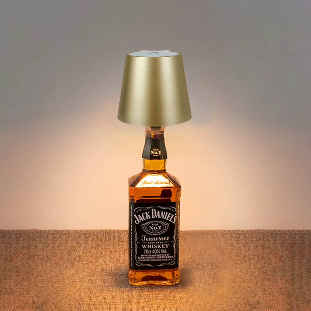 Kabellampe Deko Minimalistisch Flaschenaufsteller Akku LED