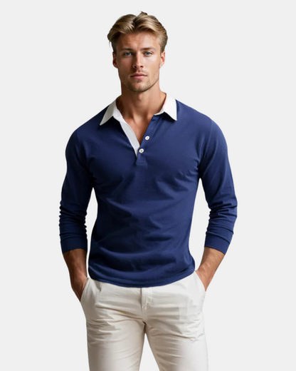Adrian | Entspannter Polo-Pullover