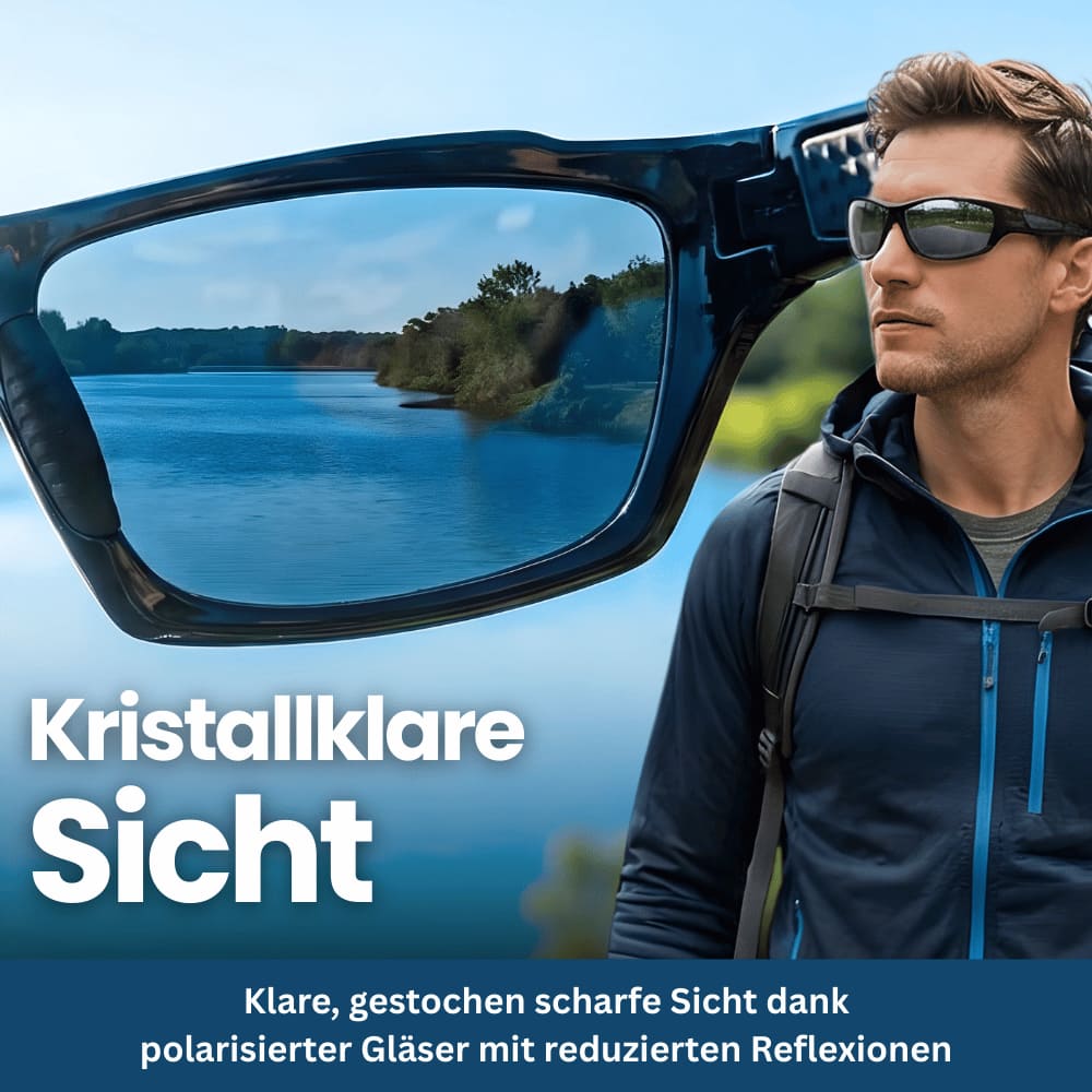 Lars I Sportsonnenbrille Herren Polarisiert I Velo Brille I Fahrradbrille Outdoor