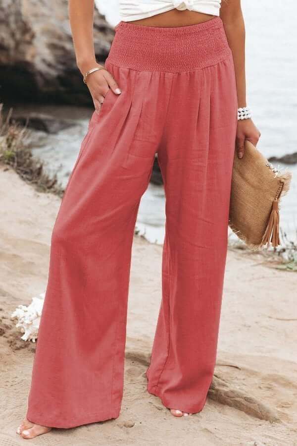 Weite Breite Stoffhose Damen Locker Casual Frühling & Sommer