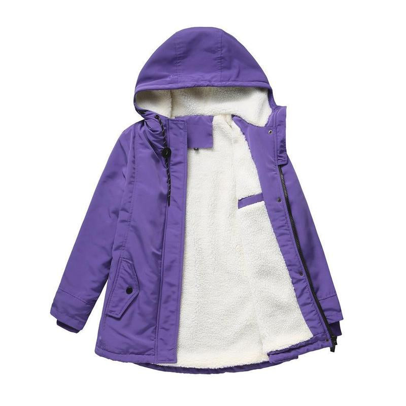 Lora I Winterjacke Damen Isoliert Kapuze Gesteppt Wärmekomfort