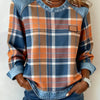 Ivy | Pullover mit kariertem Patchwork