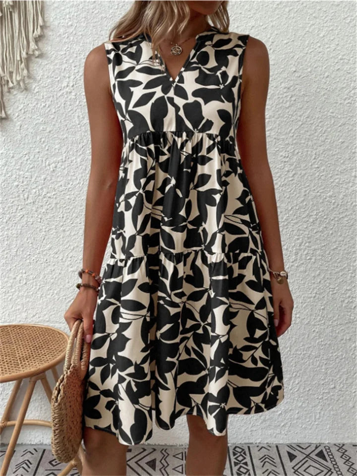 Sommerkleid Damen Leicht Casual Freizeit