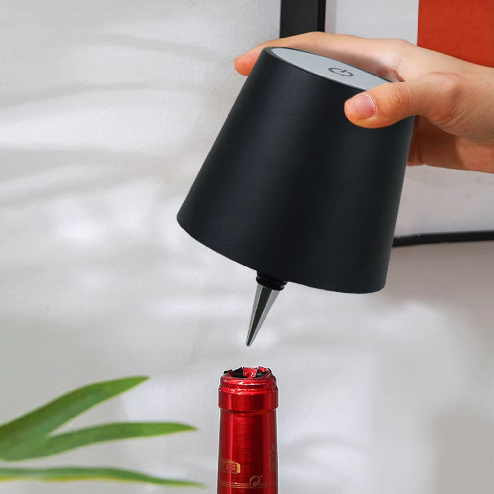 Kabellampe Deko Minimalistisch Flaschenaufsteller Akku LED