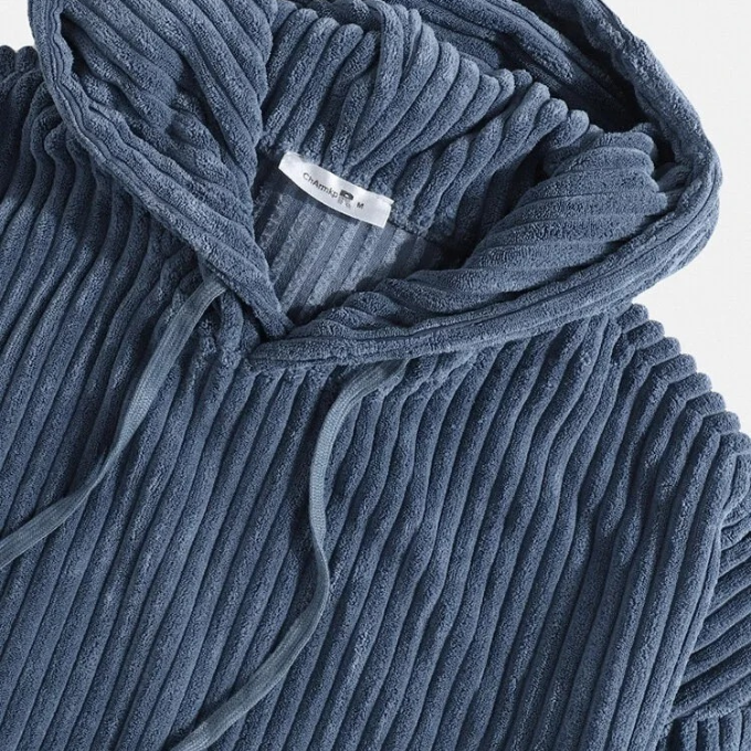 Herren Cord-Hoodie Relaxed Fit Freizeit