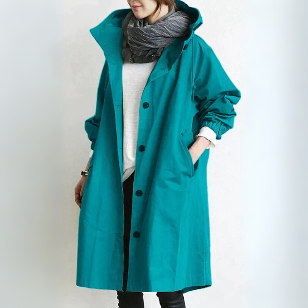 Trenchcoat Damen Locker Elegant Übergangszeit