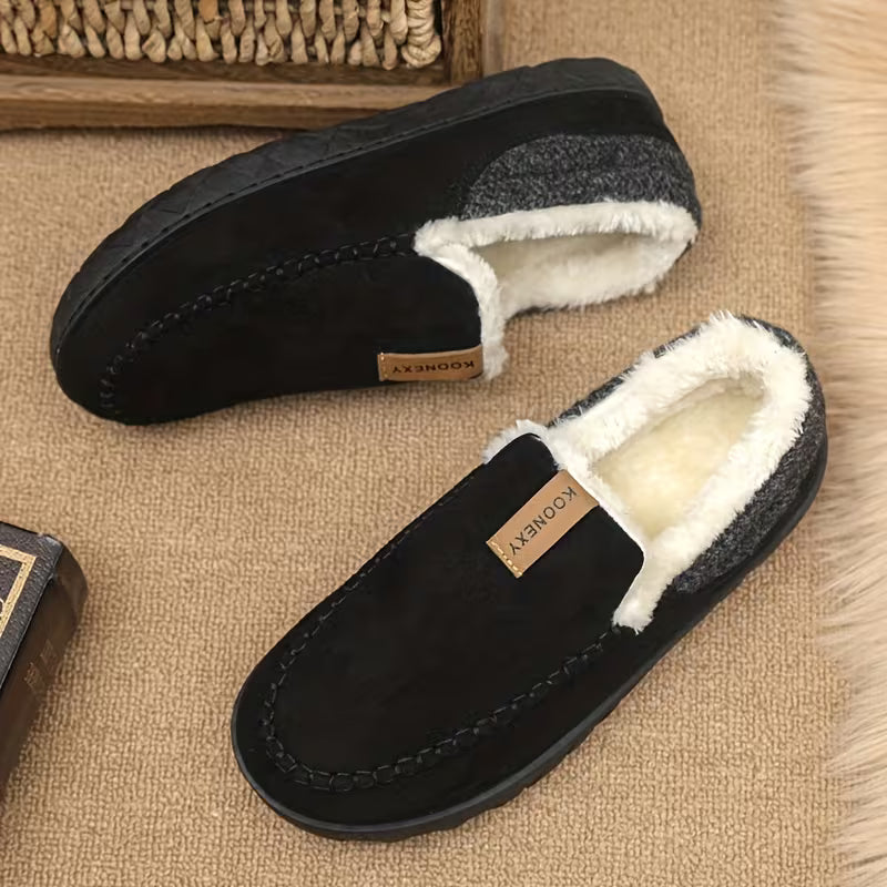 TERRAWOOL – Gemütliche Herren Slipper aus Synthetischer Wolle