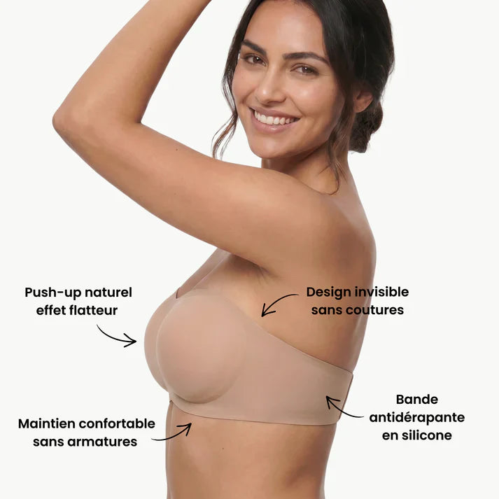 Push-up-BH Damen Trägerlos Unsichtbar Alltag Komfort
