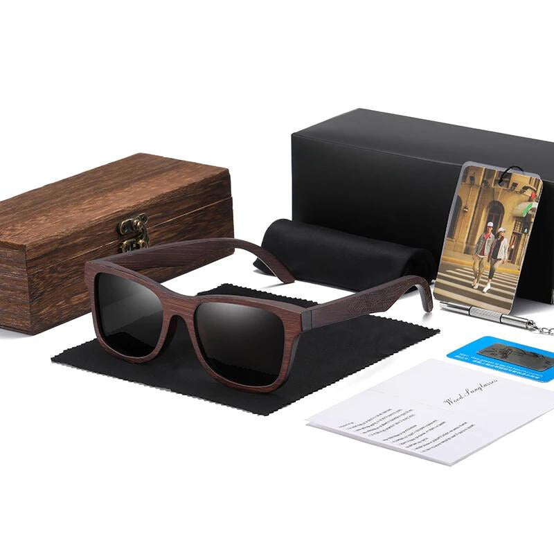 Sonnenbrille Herren Freizeit Polarisiert Bambusrahmen