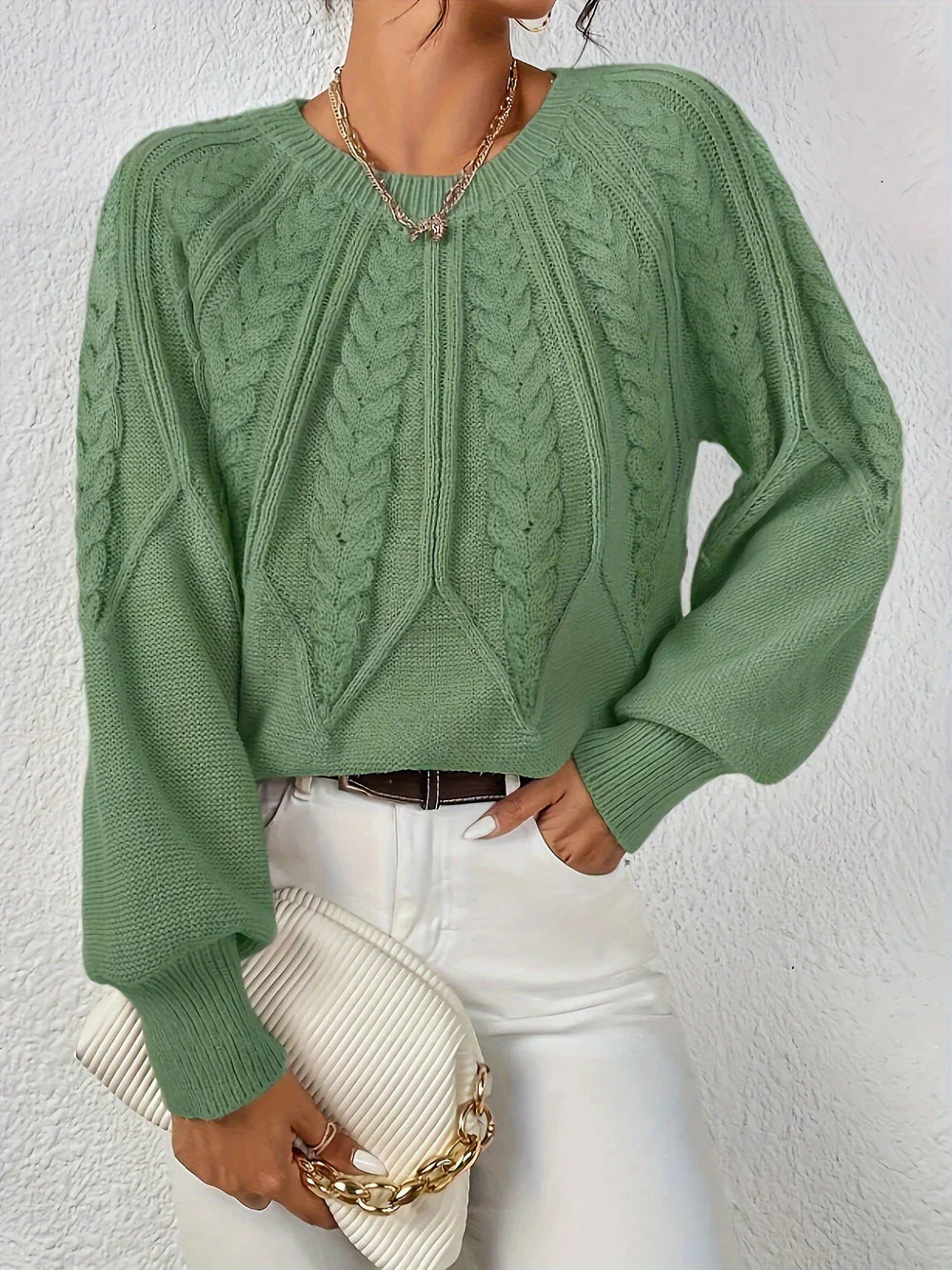 Lea | Elegant Women's Sweater with Fine Knit Pattern