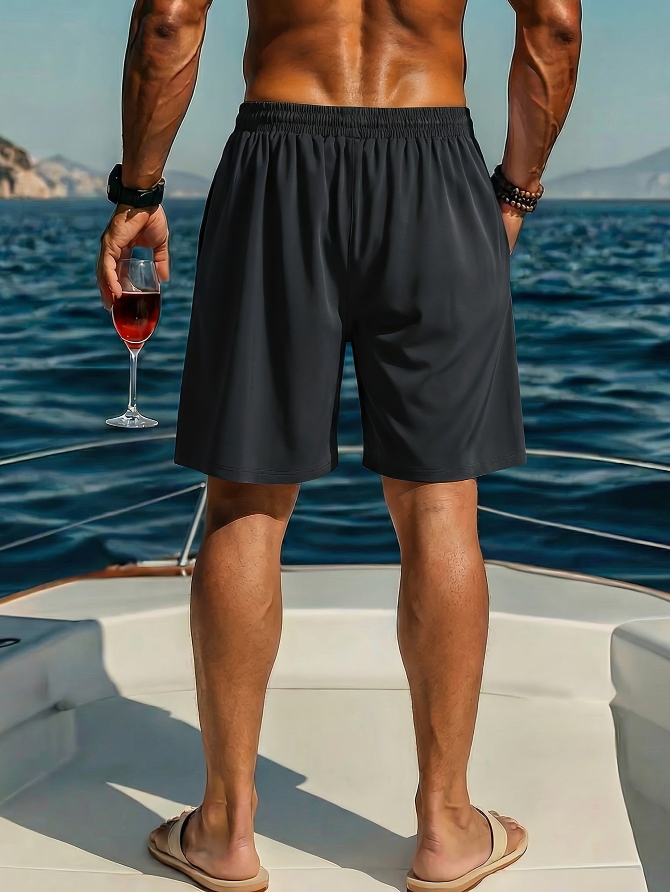 Stefan | Badeshorts Herren Regular Fit Sommer Freizeit Ombre Design