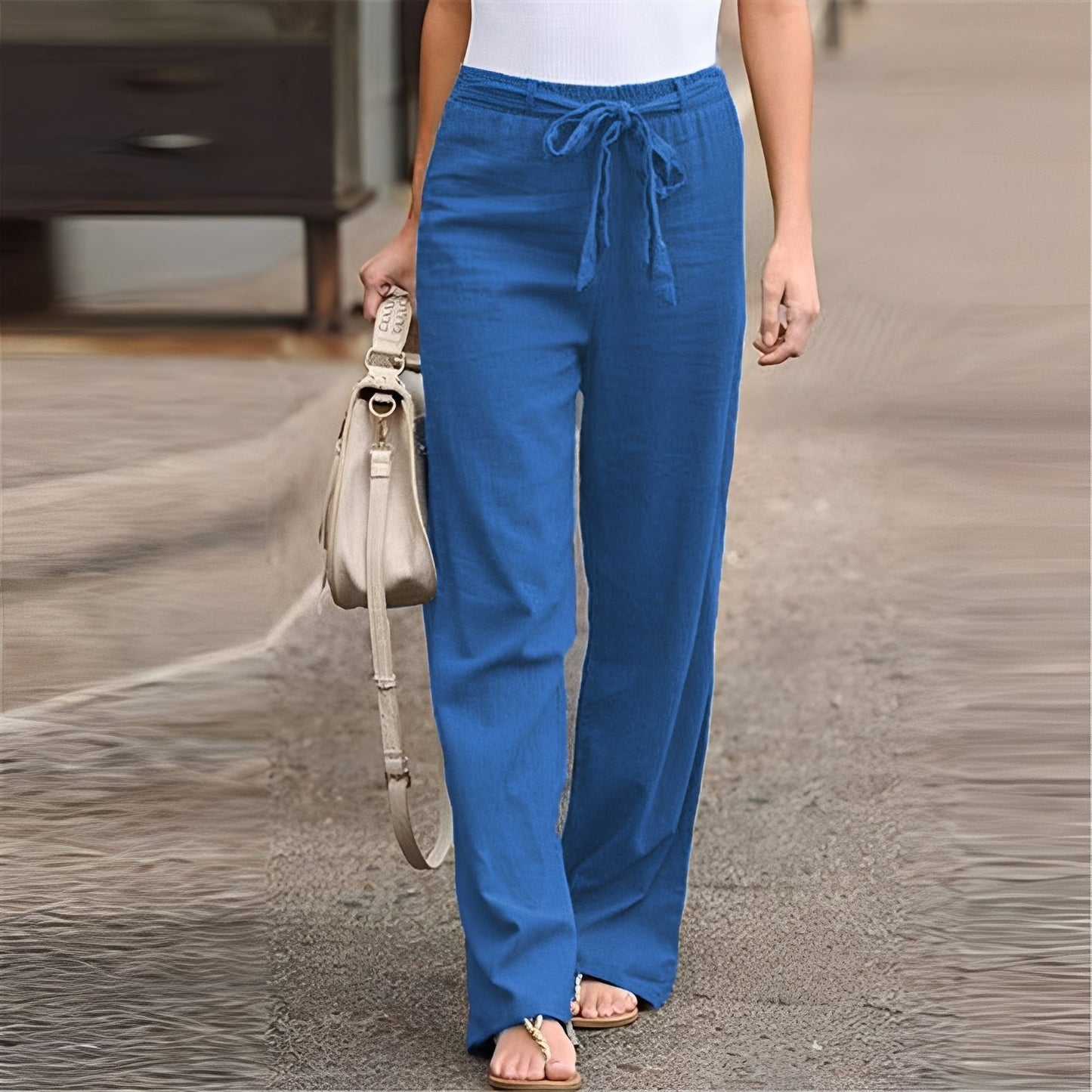 Weite Hose Damen Relaxed Fit Sommer Casual