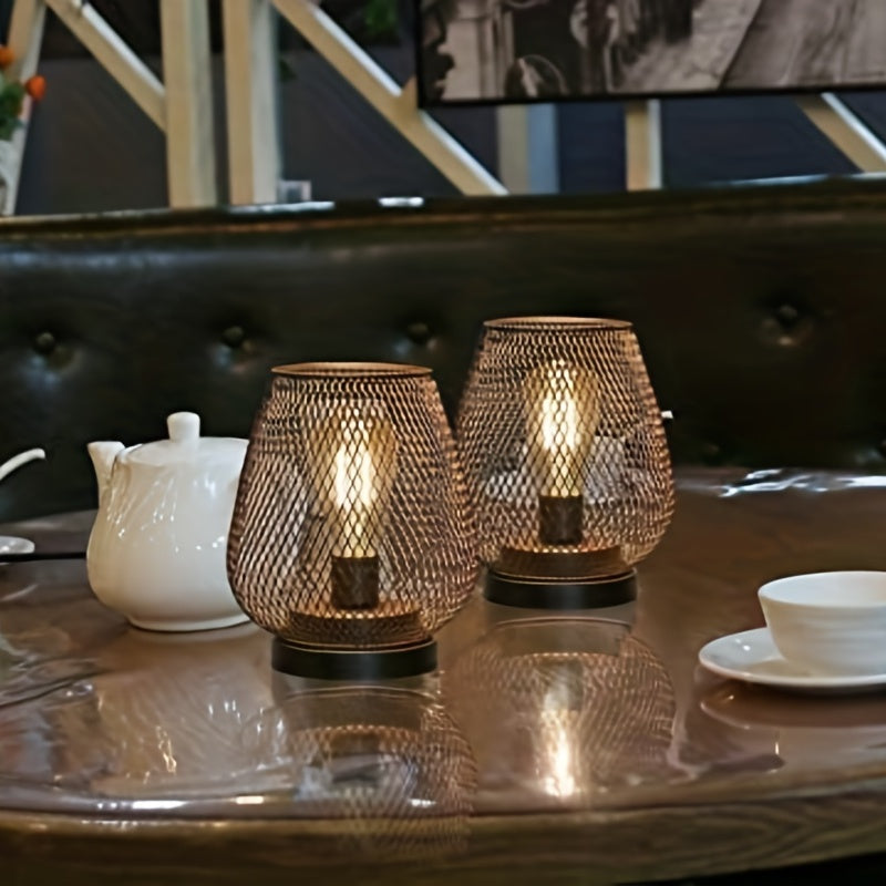 Tischlampen Vintage Wohnzimmer Warmes Licht 2er Set