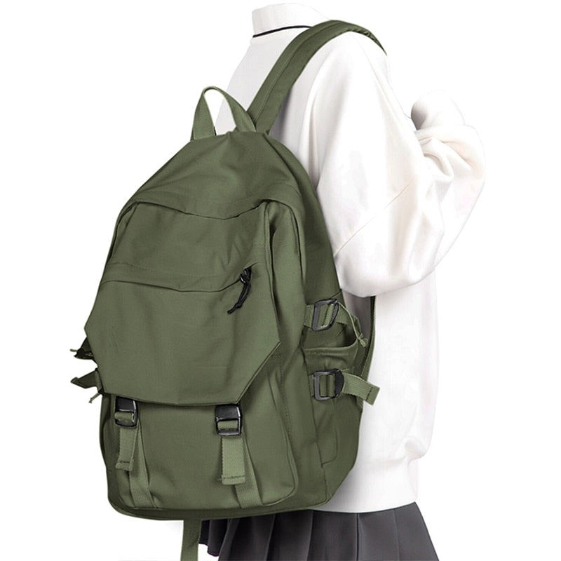 Vintage Rucksack Damen Regular Fit Freizeit mit Schnallen