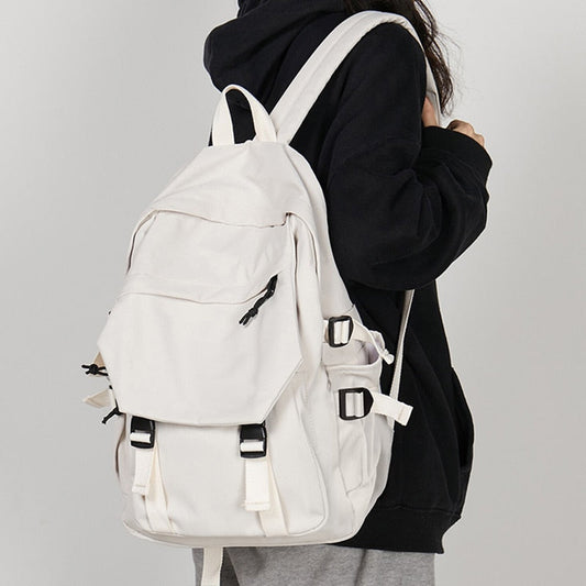 Vintage Rucksack Damen Regular Fit Freizeit mit Schnallen