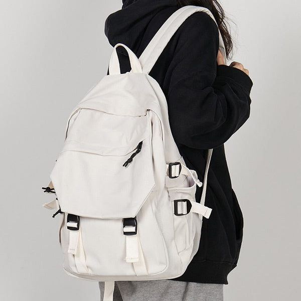 Vintage Rucksack Damen Regular Fit Freizeit mit Schnallen