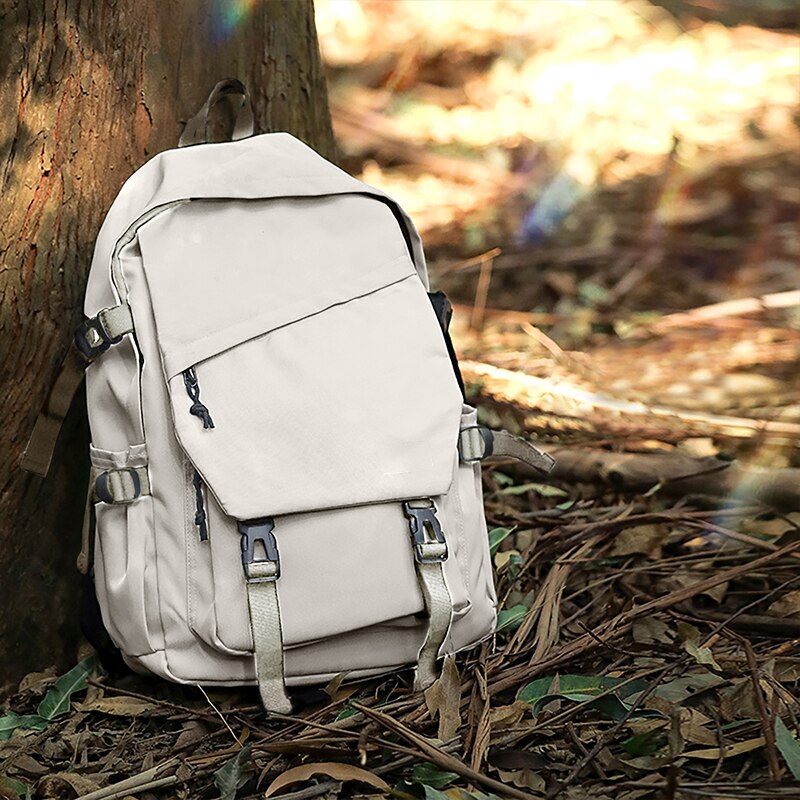 Vintage Rucksack Damen Regular Fit Freizeit mit Schnallen