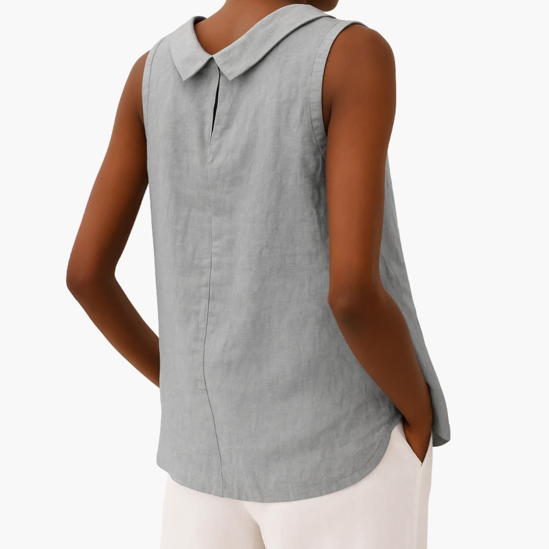 Ärmelloses Rollkragenoberteil für Damen im Casual Stil für warme Tage 1