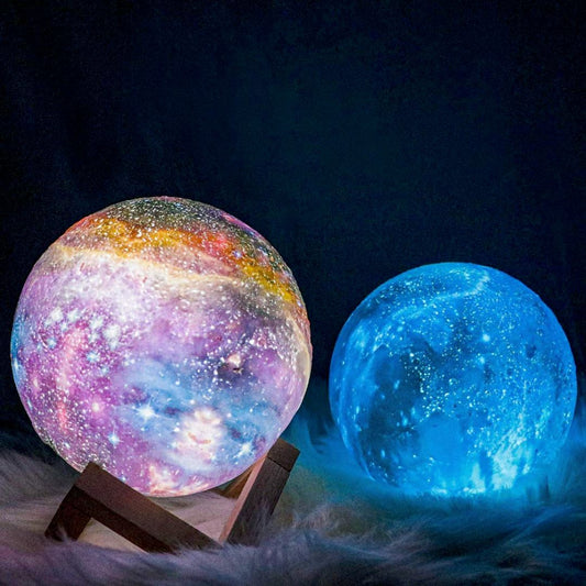 Kabellose 3D-Mondlampe mit Fernbedienung und 16 Farben für stimmungsvolles Licht