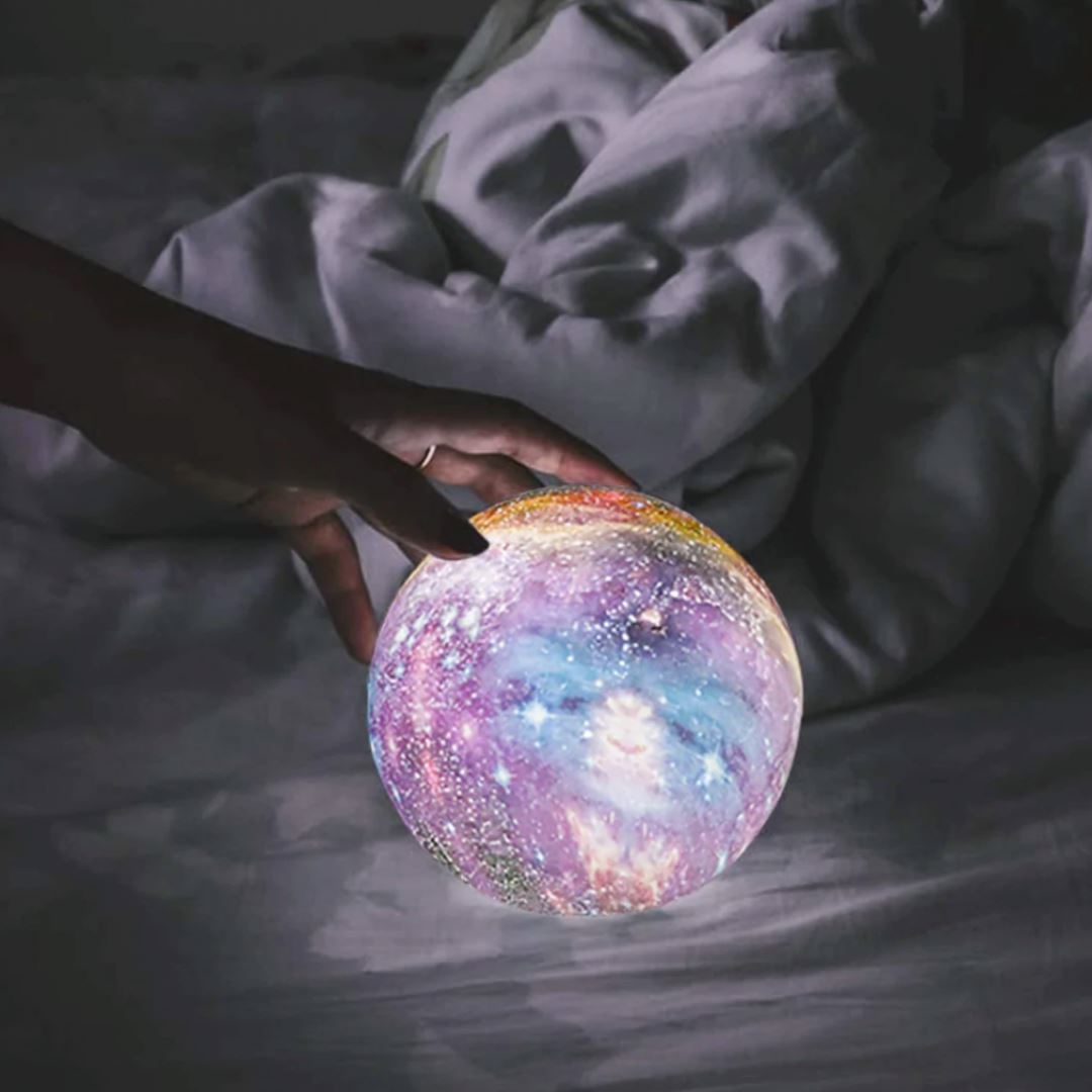 Kabellose 3D-Mondlampe mit Fernbedienung und 16 Farben für stimmungsvolles Licht