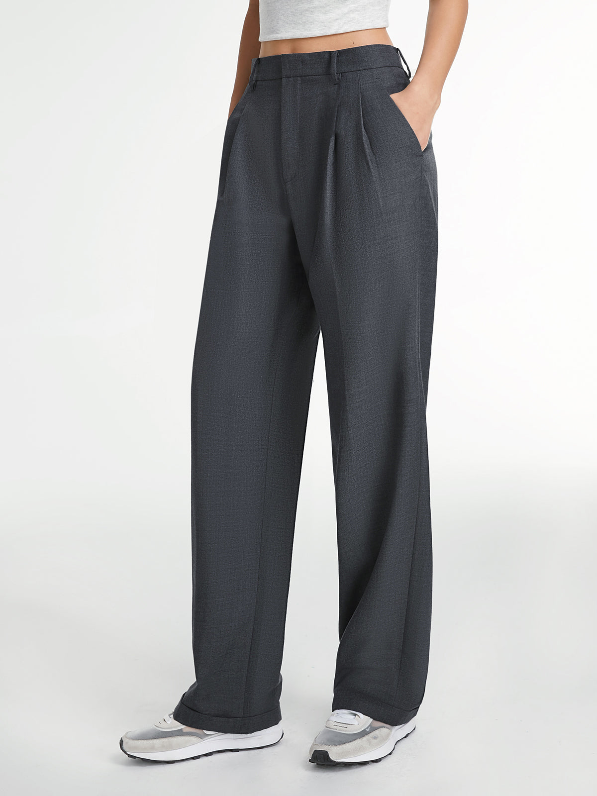 Gerade Anzughose Damen Regular Fit Business Alltag