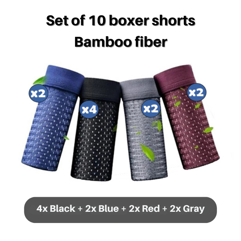 Herren Boxershorts aus Bambusfaser – atmungsaktiv & weich