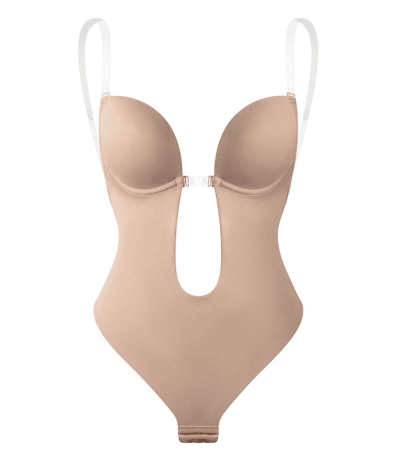 Body Damen Rückenfrei Elegant Slim Fit