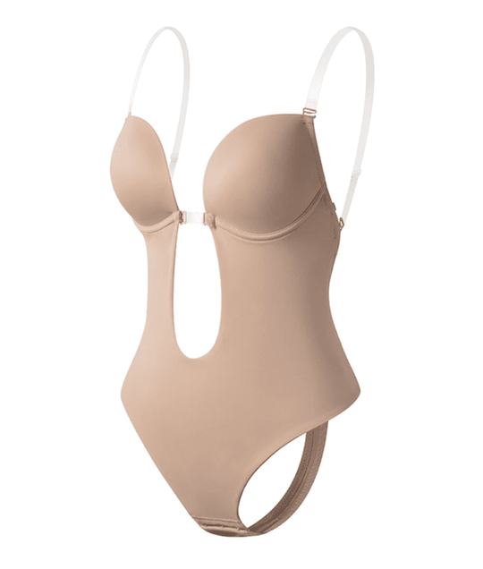 Body Damen Rückenfrei Elegant Slim Fit