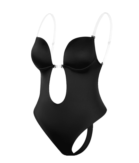 Body Damen Rückenfrei Elegant Slim Fit