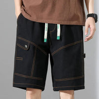 Cargo-Shorts Homme Coupe Décontractée Loisirs avec Cordon de Serrage et Poches