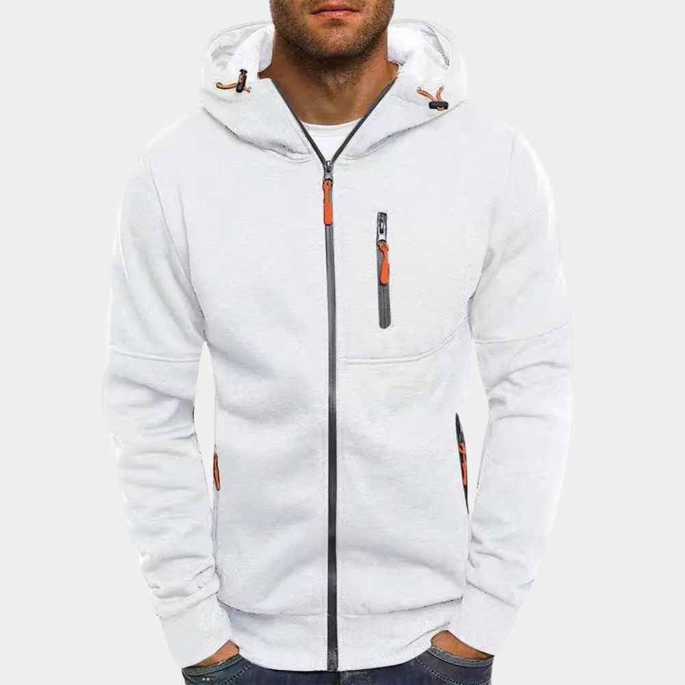 Karl | Lässiger Herren-Hoodie mit Reißverschluss