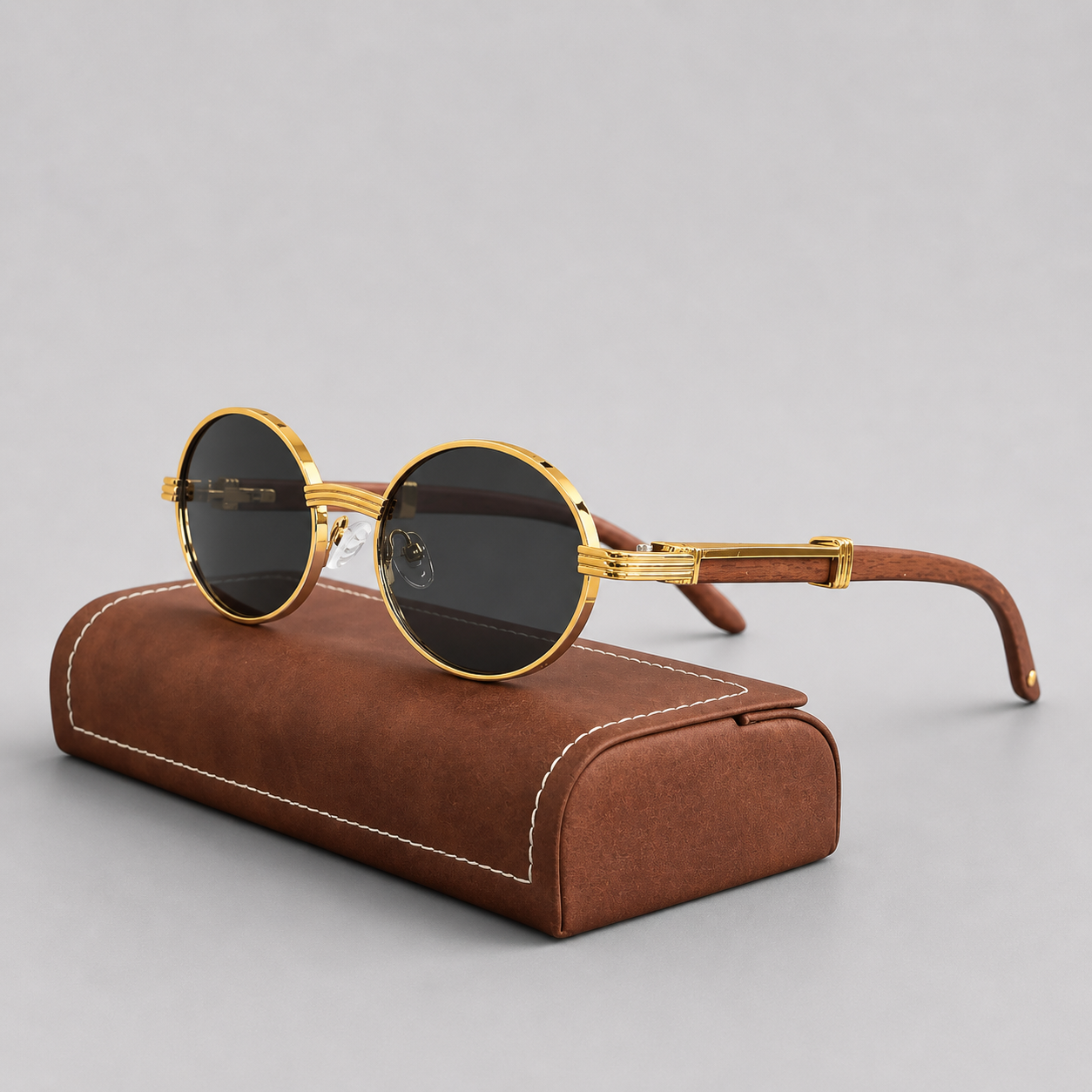 Sonnenbrille Herren Rund Metall Freizeit & Sommer