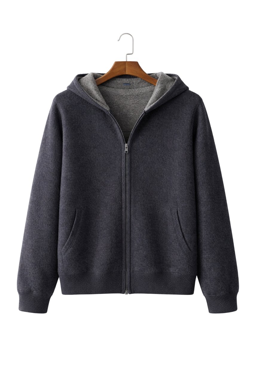 Zip Hoodie Damen Wendbar Relaxed Fit Freizeit & Übergangszeit