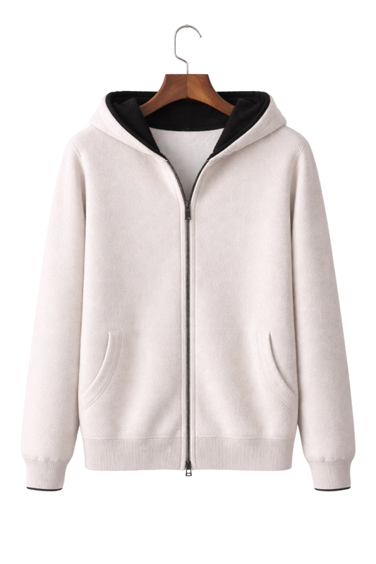 Zip Hoodie Damen Wendbar Relaxed Fit Freizeit & Übergangszeit