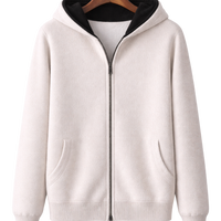 Zip Hoodie Damen Wendbar Relaxed Fit Freizeit & Übergangszeit