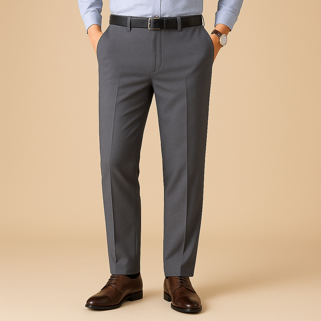 Anzughose Herren Slim Fit Business & Freizeit Plissee
