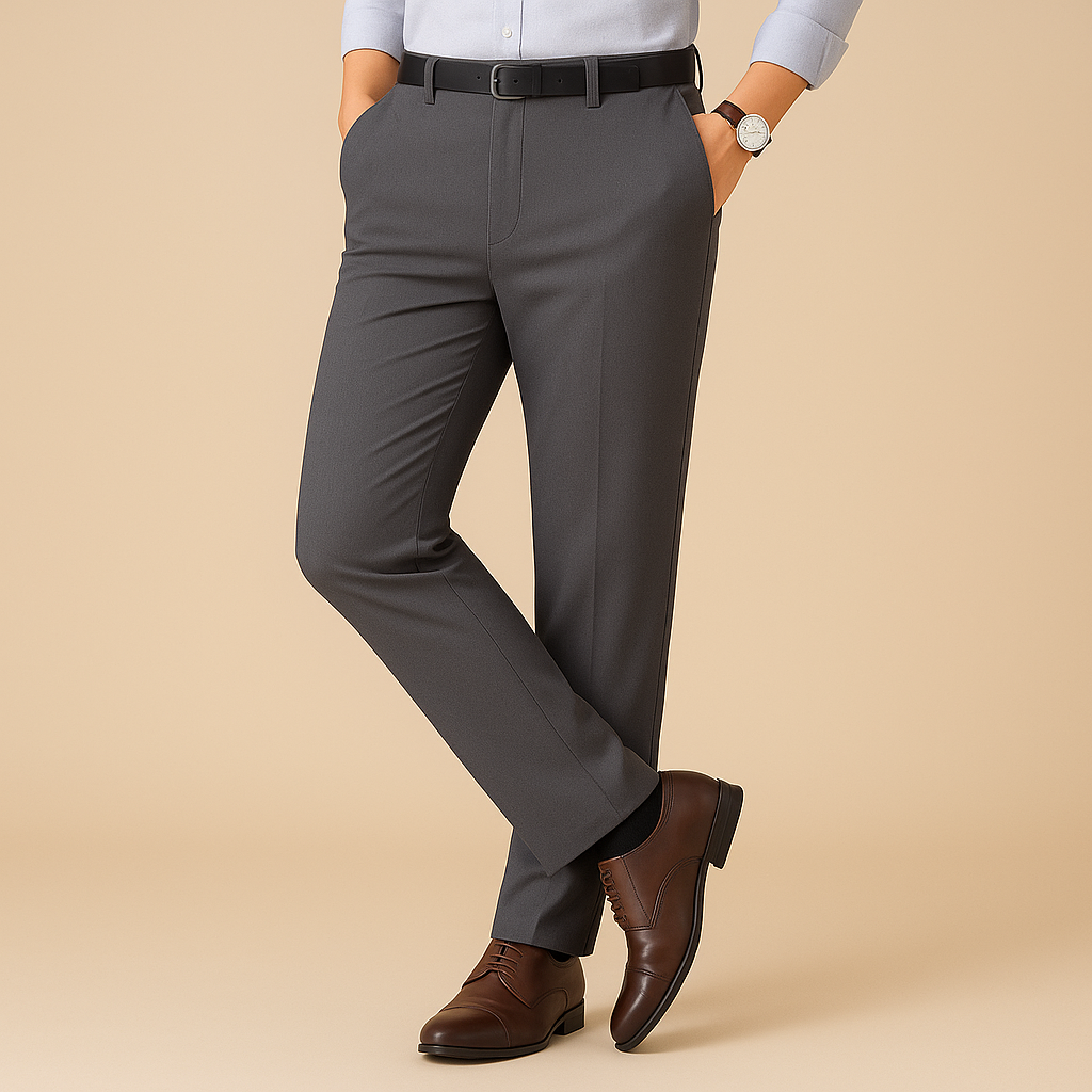 Anzughose Herren Slim Fit Business & Freizeit Plissee