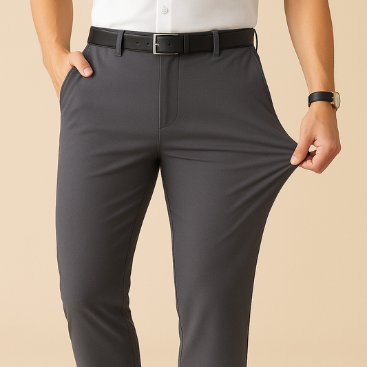 Anzughose Herren Slim Fit Business & Freizeit Plissee
