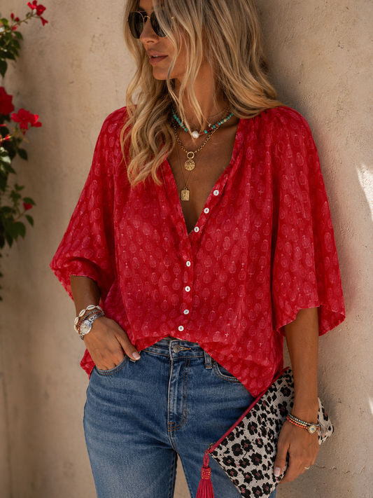 Leichte Bluse Damen | Eleganter Casual-Stil für Sommer, Alltag & Freizeit